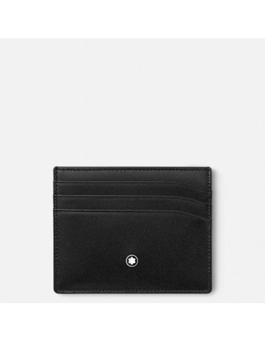 Montblanc Meisterstück Porte-cartes 6cc Cuir Noir hantent personnes