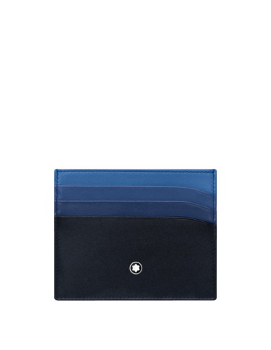 Montblanc Meisterstück Porte-cartes 6cc Navy/Degradé Navy solde