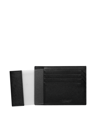 Montblanc   Pochette 4cc avec porte-carte d’identité  Sartorial Cuir Noir prix