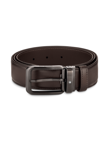 Montblanc Ceinture de 35 mm en cuir marron nuancé Venez acheter