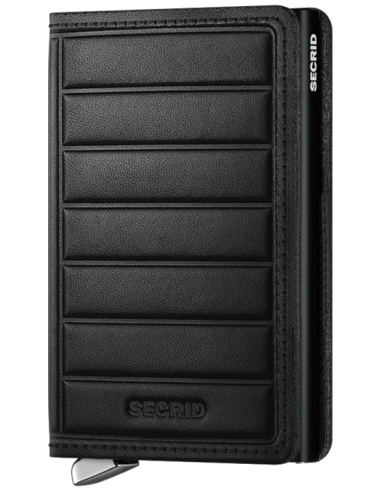 Secrid  Secrid Premium Slimwallet Emboss Lines Black Les magasins à Paris