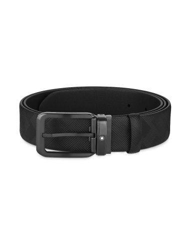 Montblanc Ceinture réversible de 35 mm en cuir noir Economisez 