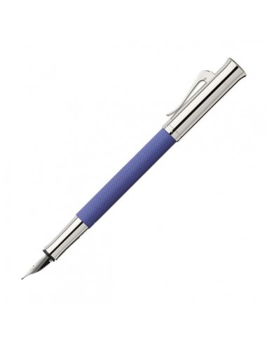 Graf von Faber Castell-Stylo-plume   Guilloche Indigo Medium chez Cornerstreet bien 