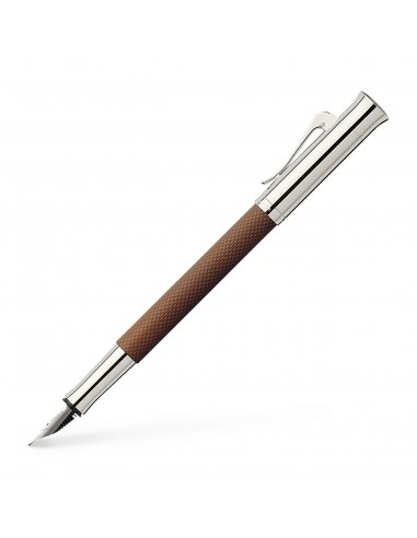 Graf von Faber Castell-Stylo-plume Guilloché, cognac, M une grave pollution 