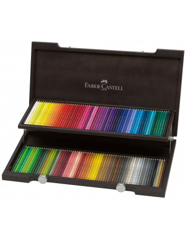 Faber Castell Crayons de couleur Polychromos, coffret bois de 120 pièces des créatures d'habitude