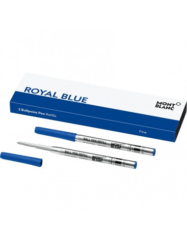 Montblanc 2 Recharges Stylo pour bille royal blue F livraison gratuite