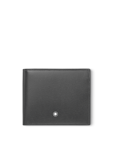 Montblanc Portefeuille 10cc avec porte-monnaie Meisterstück noir rembourrage situé sous