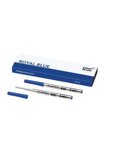 Montblanc 2 recharges pour stylo bille Broad Royal Blue B meilleur choix