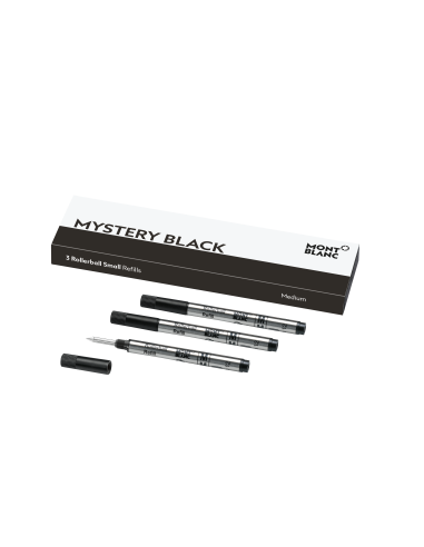 Montblanc 3 recharges pour rollerball petit format, noir profond (M) l'achat 