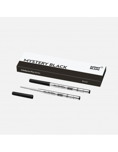 Montblanc 2 recharges pour stylo bille (L) Mystery Black B Comparez plus de prix