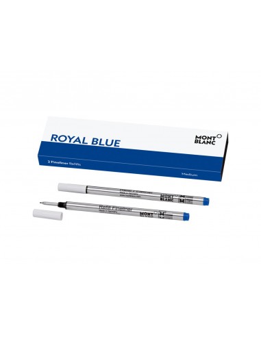 Montblanc 2 recharges pour feutre fin Medium, Royal Blue acheter