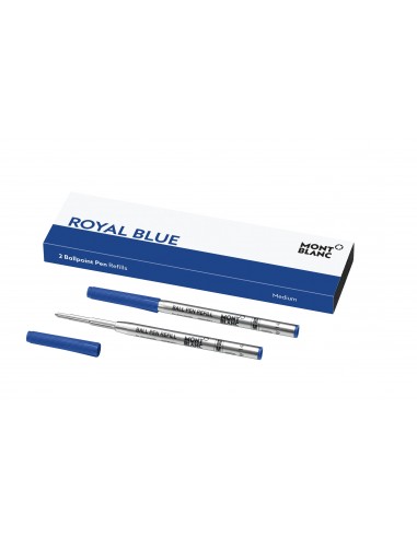 Montblanc 2 recharges pour stylo bille Medium, Royal Blue de technologie