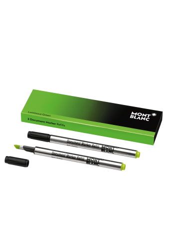 Montblanc 2 recharges pour surligneur Luminous Green(feutre) livraison gratuite